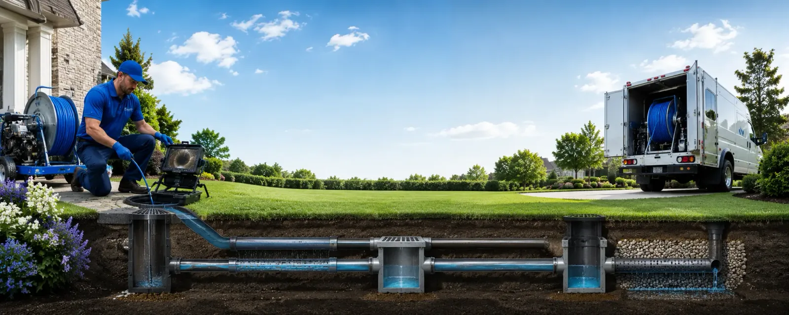 Outdoor drain cleaning information for Hartshorne, OK