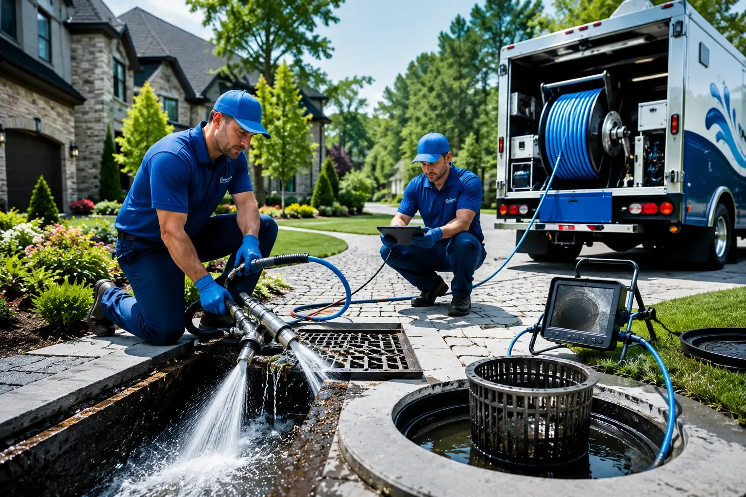 Local outdoor drain cleaning professionals in Hartshorne, OK