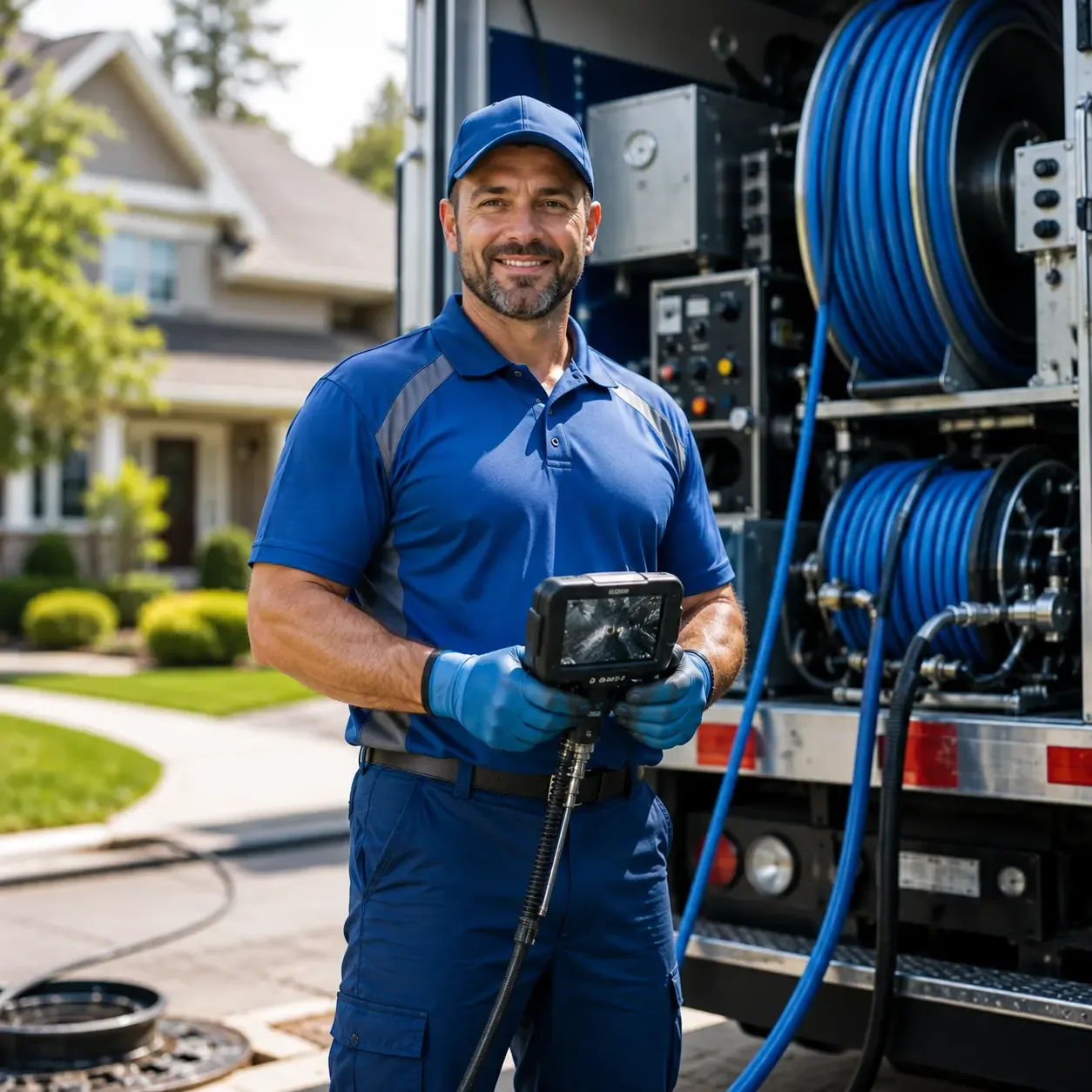 Local outdoor drain cleaning specialists in Hartshorne, OK